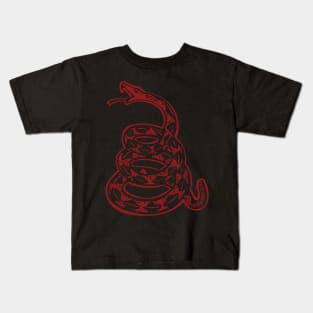 Red Gadsden Snake Kids T-Shirt